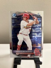 JJ Wetherholt 2025 Bowman Chrome 1st Bowman #BCP-22 Cardinals 1st RC