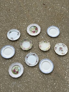Lot Of 10 Vintage Variety Saucers