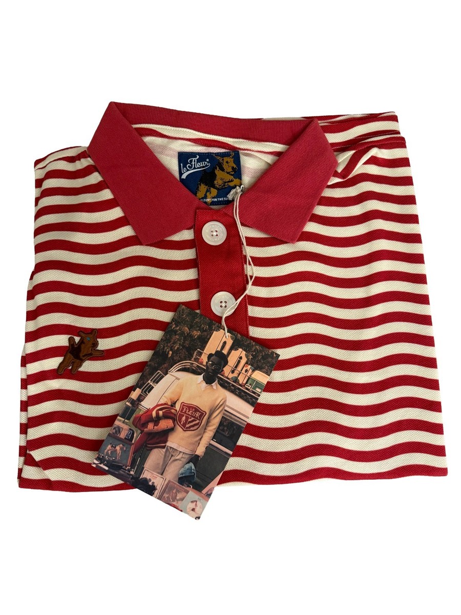 トップス GOLF Le FLEUR* IVY T-SHIRT RED S Golf le Fleur Darryl Striped Polo Red | eBay