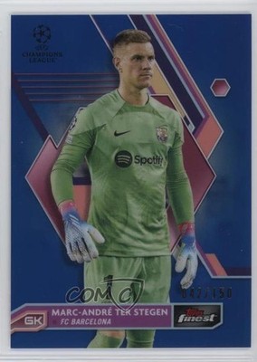 2022 Finest UEFA Club Competitions Blue Refractor /150 Marc-Andre ter Stegen n0c