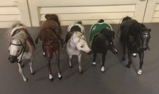 Lot Of 5 Vintage Grand Champion Marchon 7 X 6 Horses