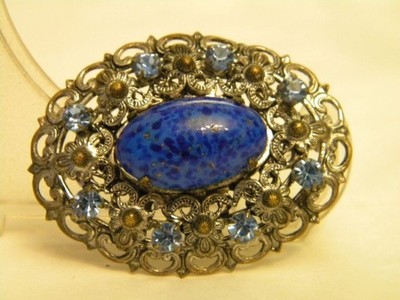 Schöne Brosche Tschechischer Schmuck Tschechoslowakei Vintage Jablonex Beijin...