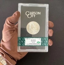 1884-CC Morgan Silver Dollar GSA Hoard CACG MS64 VAM-4A w/Box & Cert.