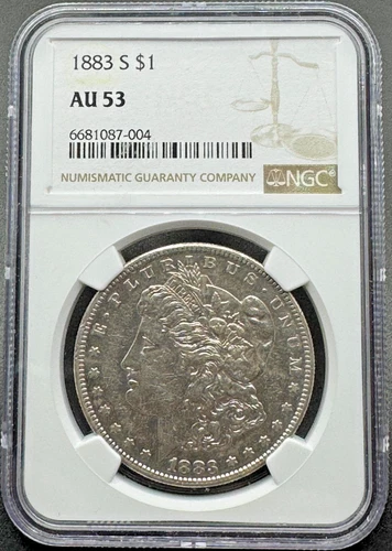 New Listing1883-S MORGAN SILVER DOLLAR NGC AU53 04XXB26