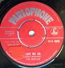 THE BEATLES "LOVE ME DO"  1   GM     1    M  STAMPS OFFSET CREDIT NO MADE IN GB