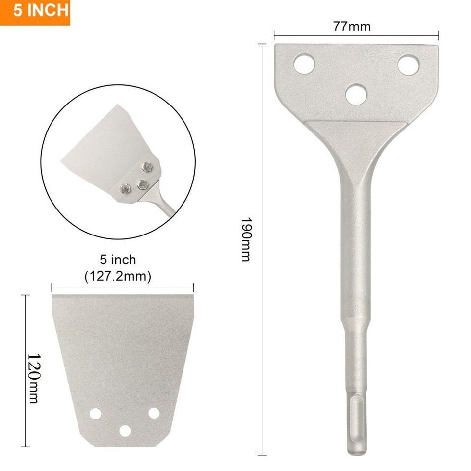 Cutter Head Chisel Laminate Linoleum SDS Plus 190mm Length Alloy Steel ...