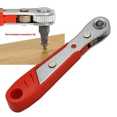 Hexagon Ratchet Spanner 1/4in Quick Release Household Repair Wrench Screwdriver
