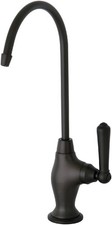 Stylish Oil Rubbed Bronze Water Filtration Faucet with Elegant Gooseneck Design