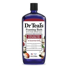 Foaming Bath Soak with Pure Epsom Salt Shea Butter and Almond Oil 34 fl oz