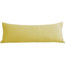 100 Cotton Pre-Washed Body Pillow Cover/Case 21"x 54" with 21"x54" Yellow