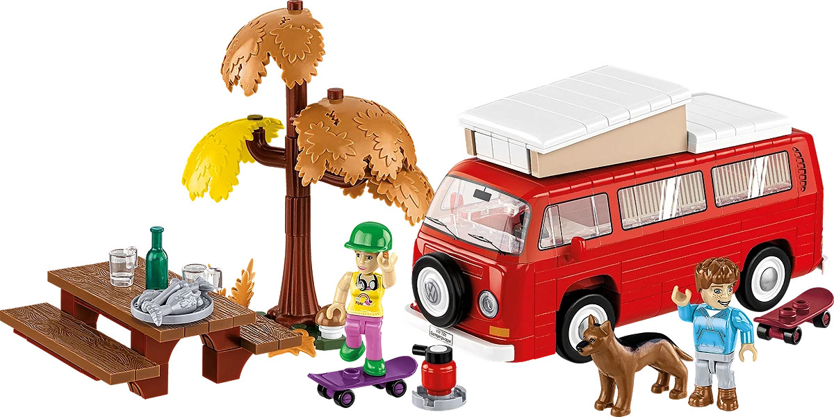COBI-24616 Volkswagen T2a Camper Van Camping Wagen Building Brick Model 287pcs