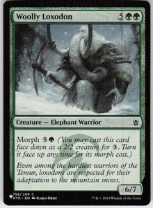 Woolly Loxodon #158 Khans of Tarkir MTG Common