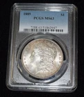 1889-P PCGS MS63 $1 Morgan Silver Dollar Toned