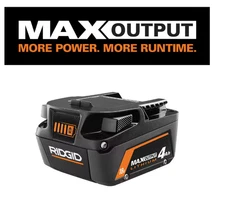 RIDGID AC840040 18V 4.0 Ah MAX Output Lithium-Ion GENUINE Battery *NEW*