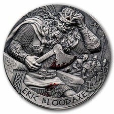 2026 Cameroon 2 oz Silver Way to Valhalla: Eric Bloodaxe