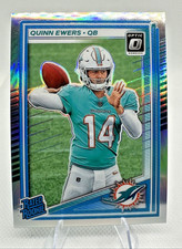 Quinn Ewers 2025 Donruss Optic Silver Holo Prizm #213 Rated Rookie Dolphins