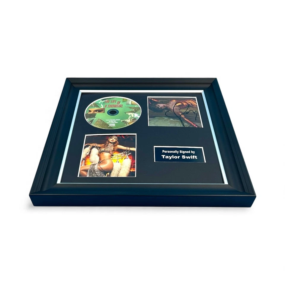 Taylor Swift SIGNED The Life of a Showgirl Photo #2 Luxury Display COA Autograph - Image 4 of 4