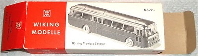 72s Büssing Trambus Senator Wiking Karton leer  #    å *