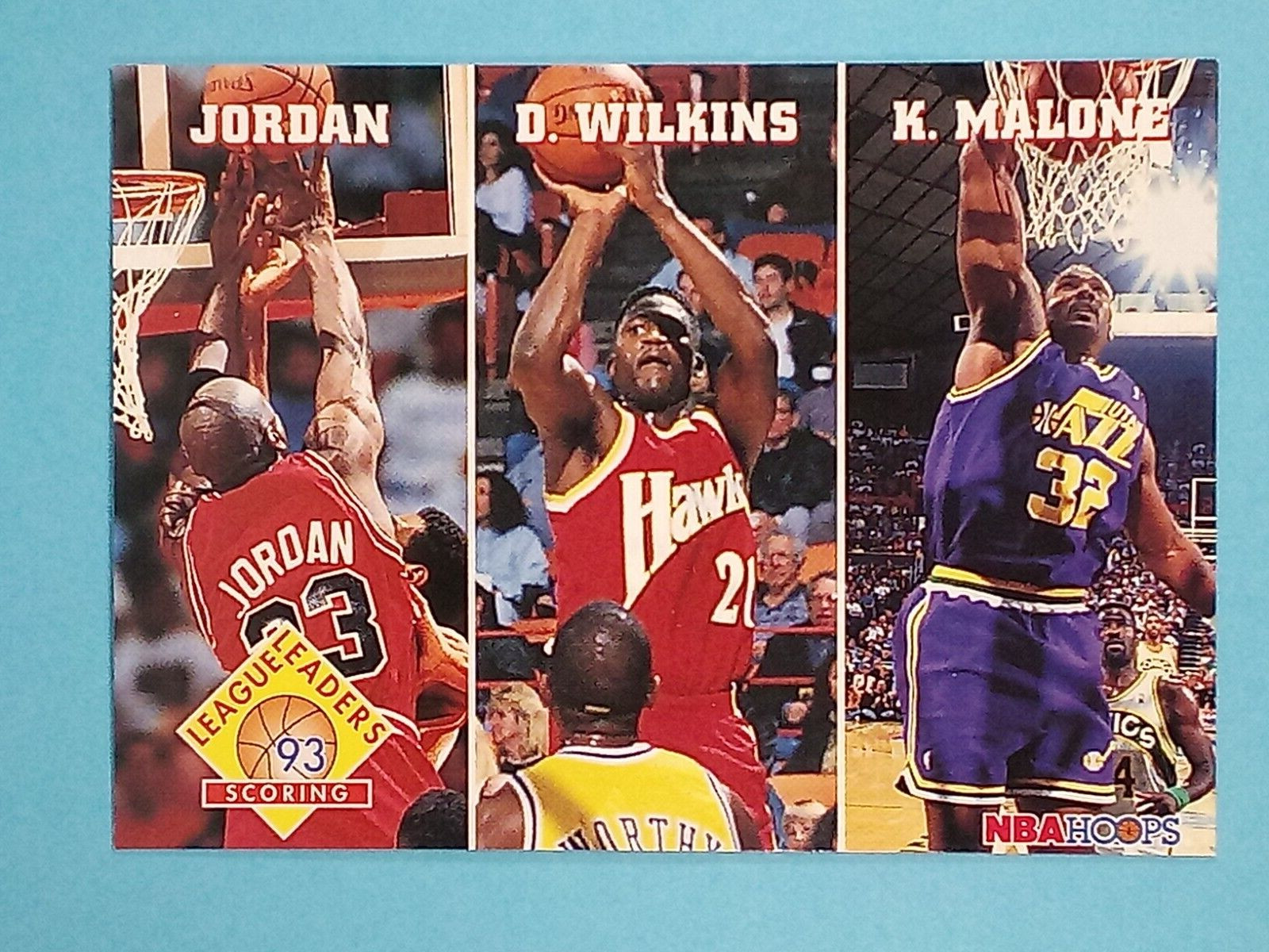 1993-94 Hoops Dominique Wilkins Michael Jordan Karl Malone Bulls #283 🏀