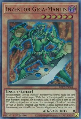 INZEKTOR GIGA-MANTIS GFP2-EN063 1ST ED YUGIOH GHOSTS 2 (ULTRA, NM)