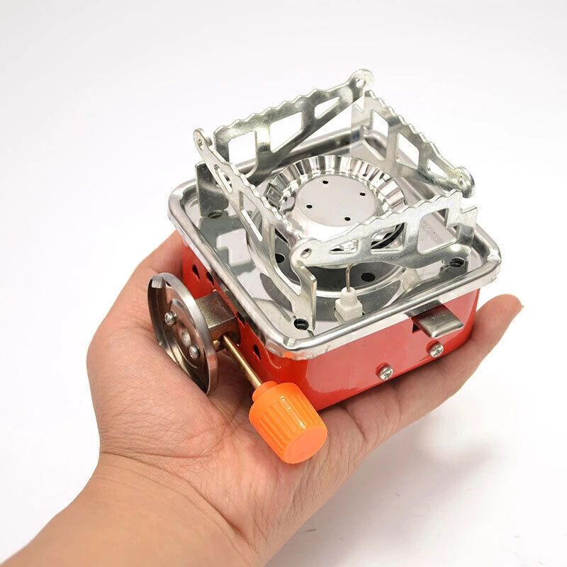 Mini estufa de camping plegable, estufa de gas, juego de estufa de gas para pícn