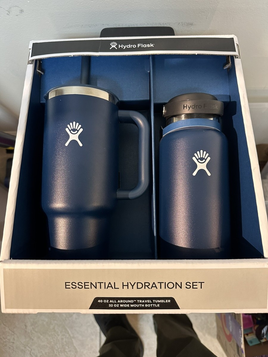 Hydro Flask Essential Hydration Set 40 Oz Tumbler 32 Oz Bottle