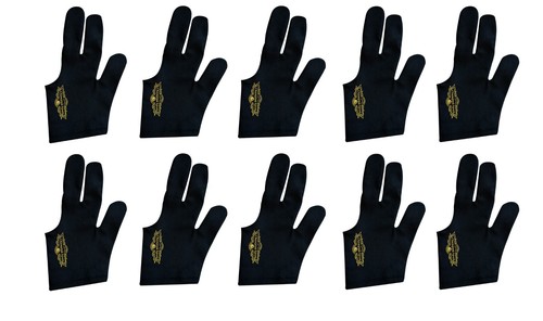 Menge 6 oder 10 Schwarz Linkshänder Champion Billard Handschuh für Pool Queue Sticks - Bild 8 von 8