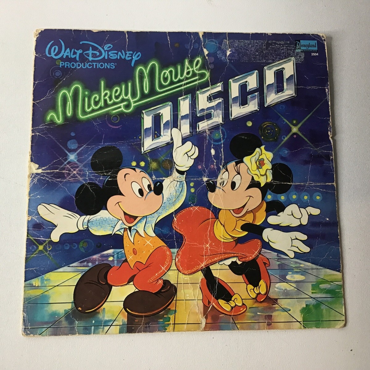 Walt Disney Productions Mickey Mouse Disco LP Disneyland Stereo