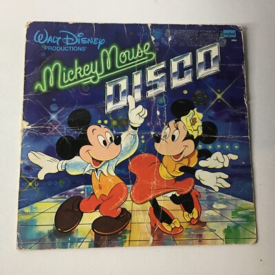Walt Disney Productions Mickey Mouse Disco LP Disneyland Stereo