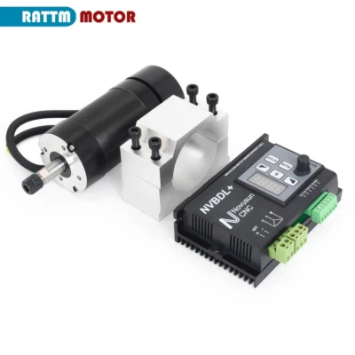 RATTM MOTOR 【DE】 600W Brushless Driver NVBDL+ & 400W Spindle Motor 48V DC ER8 & 55mm Clamp