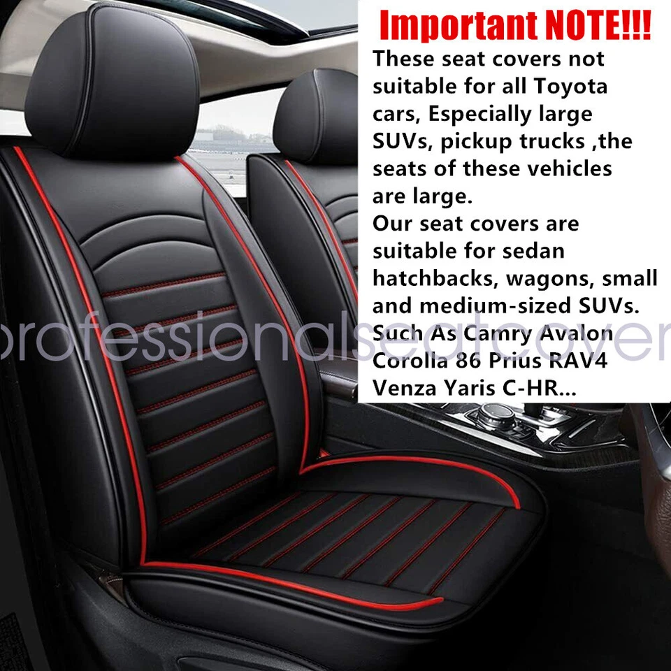 Juego completo envolvente para cojín de cuero sintético delantero y trasero de 5 asientos para coche Toyota Foto 4 de 4