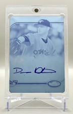 Drew Hutchinson 2012 Topps Finest CYAN PRINTING PLATE “1 OF 1” Rookie Autograph