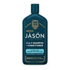 JASON Men's Hydrating 2-in-1 Shampoo + Conditioner, 12 oz