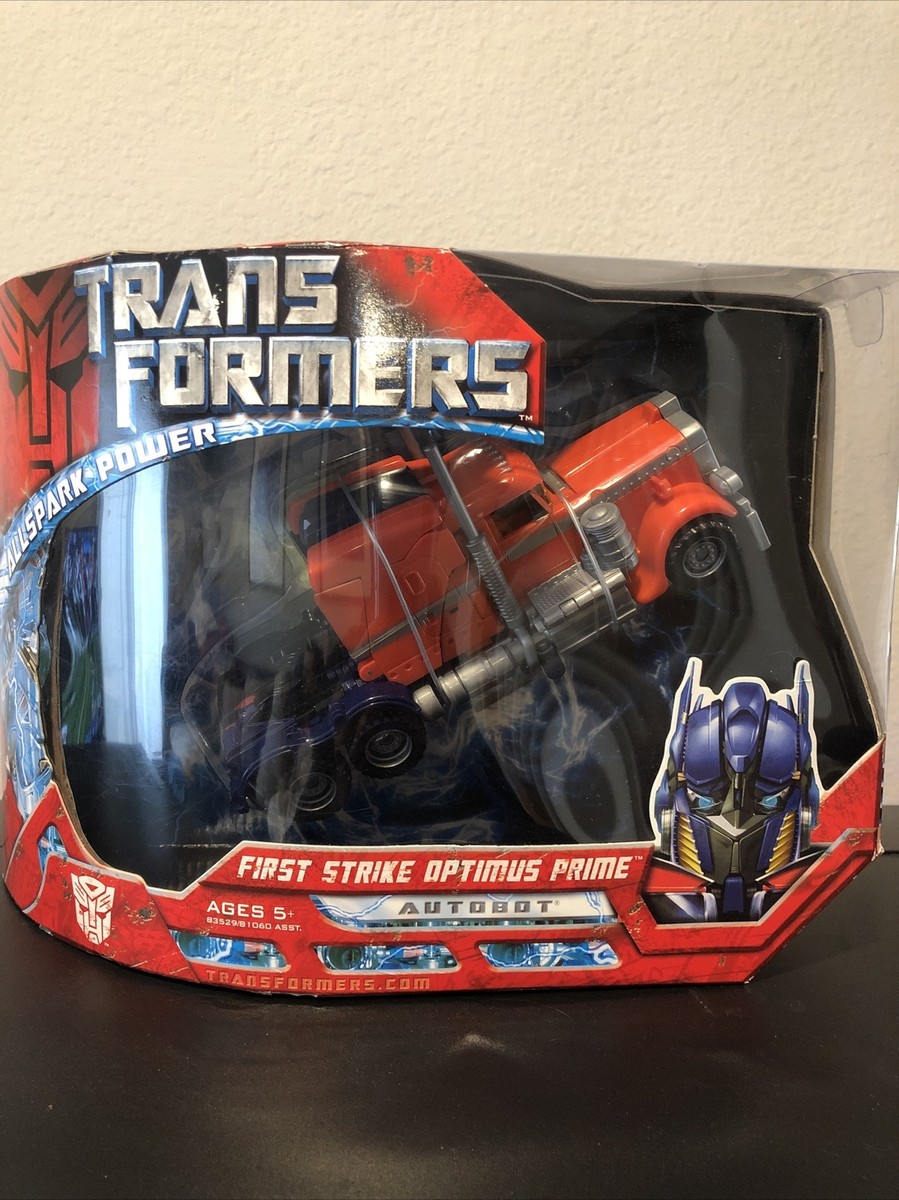 2007 Transformer. First Strike Optimus Prime. 653569289128| eBay