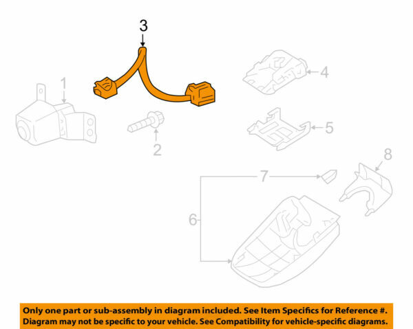 86799-60010 Toyota Wire, television camera 8679960010, New Genuine