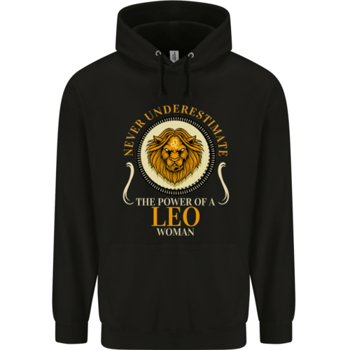 The Power of a Leo Woman Star Sign Mens 80% Cotton Hoodie - Afbeelding 1 van 112