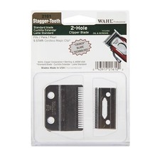 Wahl 2161 Stagger-Tooth 2-Hole Clipper Blade Fits Magic Clip 5-Star NEW