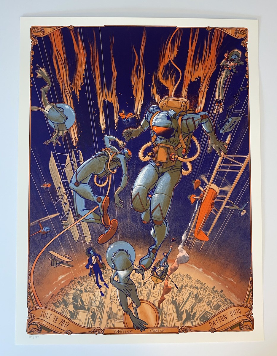 Phish Poster Nutter Center Dayton OH 7/18/17 Silkscreen Official