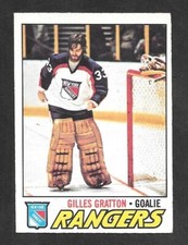 1977-78  OPC HOCKEY , # 207 ,  GILLES GRATTON , NEW YORK RANGERS
