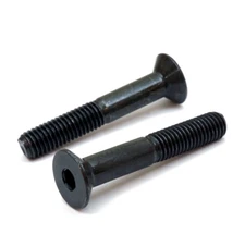 3/8"-16 x 4" Flat Head Socket Cap Screws - Black Oxide (QTY 10)*