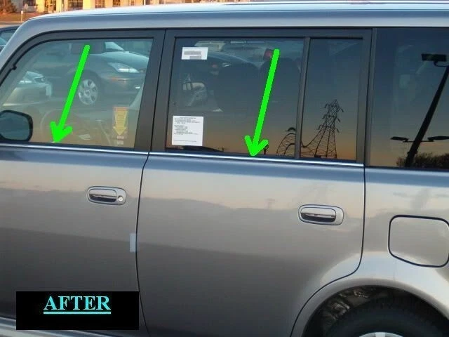 2004 2005 年 SCION XB 铬制低窗装饰模 4 件保修 04 05 06 — 第 4/4 张图片