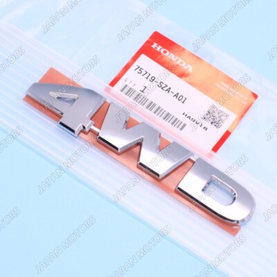 GENUINE Honda CR-V Element Ridgeline Rear Liftgate 4WD Chrome Nameplate Emblem