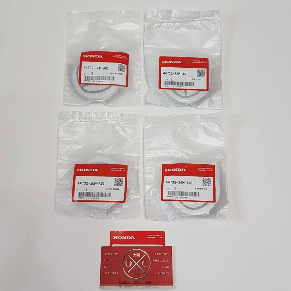 Juego de 4 tapas centrales de rueda originales OEM Acura 02-06 RSX-S 04-08 TL TSX 03 3,2 CL-S Foto 3 de 4