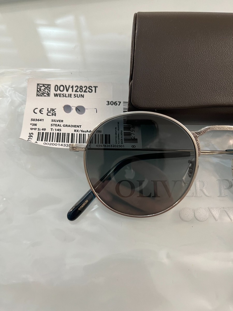 OLIVER PEOPLES WESLIE Sun MSRP $601 Japan Handmade Steel  display picture 1
