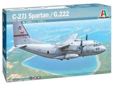 ITALERI 1:72 AIRCRAFT KIT C-27J SPARTAN / G.222 DECALS FOR 5 VERSIONS ART 1450