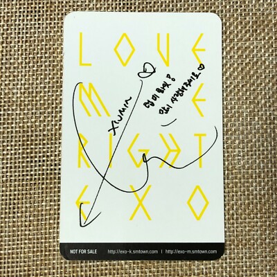 EXO XIUMIN [Love Me Right] Official Photocard, 2nd Repackage