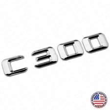 15-16 C300 Emblem Rear Trunk Lid Letter Logo Nameplate Badge Decorate AMG Chrome