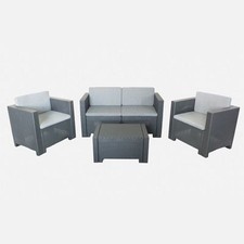 Salotto divano SET da giardino esterno in rattan COLORADO 2 BAR RISTORANTE PUB