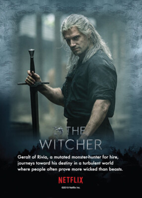 Netflix THE WITCHER Season Netflix Show Promo Card UK