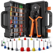 Crimp Plier Wire End Ferrules Set, Terminals Assortment Tube-Type Ferrule Cable